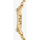 Buy Shop Michael Kors Kacie Analogue Black Dial Gold Steel Strap Watch for Women - MK4852 USA Online