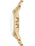 Buy Shop Michael Kors Kacie Analogue Black Dial Gold Steel Strap Watch for Women - MK4852 USA Online