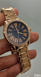 Buy Shop Michael Kors Kacie Three Hand Black Dial Rose Gold Steel Strap Watch for Women - MK6930 USA Online