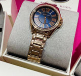 Buy Shop Michael Kors Kacie Three Hand Black Dial Rose Gold Steel Strap Watch for Women - MK6930 USA Online