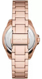 Buy Shop Michael Kors Kacie Three Hand Black Dial Rose Gold Steel Strap Watch for Women - MK6930 USA Online