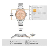 Buy Shop Michael Kors Kacie Three-Hand Gold Dial Silver Steel Strap Watch for Women - MK4854 USA Online