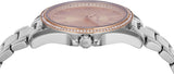 Buy Shop Michael Kors Kacie Three-Hand Gold Dial Silver Steel Strap Watch for Women - MK4854 USA Online