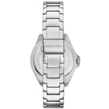 Buy Shop Michael Kors Kacie Three-Hand Gold Dial Silver Steel Strap Watch for Women - MK4854 USA Online