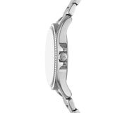 Buy Shop Michael Kors Kacie Three-Hand Gold Dial Silver Steel Strap Watch for Women - MK4854 USA Online