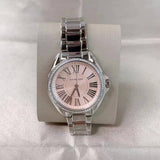 Buy Shop Michael Kors Kacie Three Hand Pink Dial Silver Steel Strap Watch for Women - MK6929 USA Online