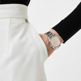 Buy Shop Michael Kors Kacie Three Hand Pink Dial Silver Steel Strap Watch for Women - MK6929 USA Online