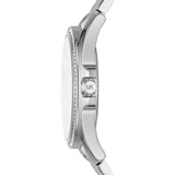 Buy Shop Michael Kors Kacie Three Hand Pink Dial Silver Steel Strap Watch for Women - MK6929 USA Online