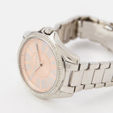Buy Shop Michael Kors Kacie Three Hand Pink Dial Silver Steel Strap Watch for Women - MK6929 USA Online