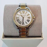 Buy Shop Michael Kors Kacie Three Hand Silver Dial Two Tone Steel Strap Watch for Women - MK6931 USA Online