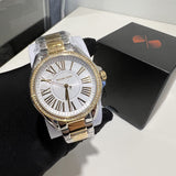 Buy Shop Michael Kors Kacie Three Hand Silver Dial Two Tone Steel Strap Watch for Women - MK6931 USA Online