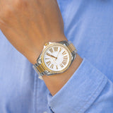 Buy Shop Michael Kors Kacie Three Hand Silver Dial Two Tone Steel Strap Watch for Women - MK6931 USA Online
