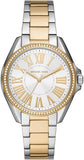 Buy Shop Michael Kors Kacie Three Hand Silver Dial Two Tone Steel Strap Watch for Women - MK6931 USA Online