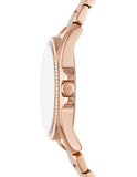 Buy Shop Michael Kors Kacie Three-Hand White Dial Rose Gold Steel Strap Watch for Women - MK4853 USA Online