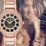 Buy Shop Michael Kors Kerry Black Mother of Pearl Dial Rose Gold Dial Watch for Women - MK3397 USA Online