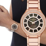 Buy Shop Michael Kors Kerry Black Mother of Pearl Dial Rose Gold Dial Watch for Women - MK3397 USA Online