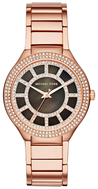 Buy Shop Michael Kors Kerry Black Mother of Pearl Dial Rose Gold Dial Watch for Women - MK3397 USA Online