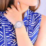 Buy Shop Michael Kors Kerry Crystal Pave Silver Dial Silver Steel Strap Watch For Women - MK3359 USA Online