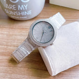 Buy Shop Michael Kors Kerry Crystal Pave Silver Dial Silver Steel Strap Watch For Women - MK3359 USA Online