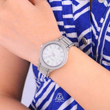 Buy Shop Michael Kors Kerry Crystal Pave Silver Dial Silver Steel Strap Watch For Women - MK3359 USA Online