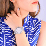 Buy Shop Michael Kors Kerry Crystal Pave Silver Dial Silver Steel Strap Watch For Women - MK3359 USA Online