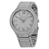 Buy Shop Michael Kors Kerry Crystal Pave Silver Dial Silver Steel Strap Watch For Women - MK3359 USA Online