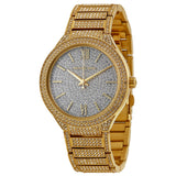 Buy Shop Michael Kors Kerry Crystals Gold Dial Gold Steel Strap Watch For Women - MK3360 USA Online