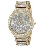 Buy Shop Michael Kors Kerry Crystals Gold Dial Gold Steel Strap Watch For Women - MK3360 USA Online