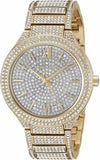 Buy Shop Michael Kors Kerry Crystals Gold Dial Gold Steel Strap Watch For Women - MK3360 USA Online