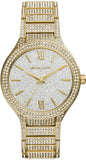 Buy Shop Michael Kors Kerry Crystals Gold Dial Gold Steel Strap Watch For Women - MK3360 USA Online