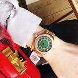 Buy Shop Michael Kors Kerry Green Dial Gold Steel Strap Watch for Women - MK3409 USA Online