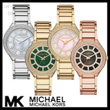 Buy Shop Michael Kors Kerry Green Dial Gold Steel Strap Watch for Women - MK3409 USA Online