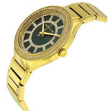Buy Shop Michael Kors Kerry Green Dial Gold Steel Strap Watch for Women - MK3409 USA Online
