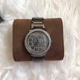 Buy Shop Michael Kors Kerry Gunmetal Dial Steel Strap Watch for Women - MK3410 USA Online