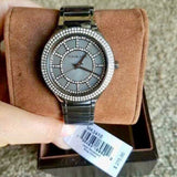 Buy Shop Michael Kors Kerry Gunmetal Dial Steel Strap Watch for Women - MK3410 USA Online