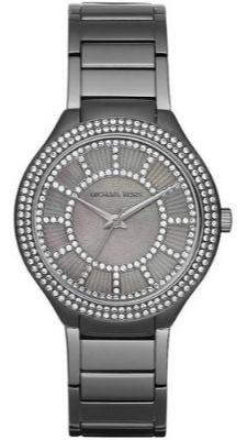 Buy Shop Michael Kors Kerry Gunmetal Dial Steel Strap Watch for Women - MK3410 USA Online