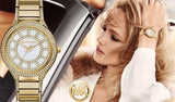 Buy Shop Michael Kors Kerry Mother of Pearl Dial Gold Steel Strap Watch for Women - MK3312 USA Online