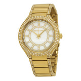 Buy Shop Michael Kors Kerry Mother of Pearl Dial Gold Steel Strap Watch for Women - MK3312 USA Online