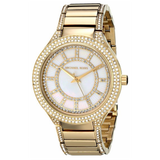 Buy Shop Michael Kors Kerry Mother of Pearl Dial Gold Steel Strap Watch for Women - MK3312 USA Online