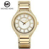 Buy Shop Michael Kors Kerry Mother of Pearl Dial Gold Steel Strap Watch for Women - MK3312 USA Online