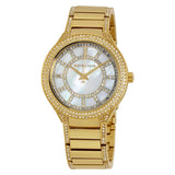 Buy Shop Michael Kors Kerry Mother of Pearl Dial Gold Steel Strap Watch for Women - MK3312 USA Online