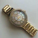 Buy Shop Michael Kors Kerry Mother of Pearl Dial Gold Steel Strap Watch for Women - MK3396 USA Online