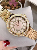 Buy Shop Michael Kors Kerry Mother of Pearl Dial Gold Steel Strap Watch for Women - MK3396 USA Online