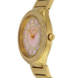 Buy Shop Michael Kors Kerry Mother of Pearl Dial Gold Steel Strap Watch for Women - MK3396 USA Online