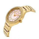 Buy Shop Michael Kors Kerry Mother of Pearl Dial Gold Steel Strap Watch for Women - MK3396 USA Online