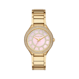 Buy Shop Michael Kors Kerry Mother of Pearl Dial Gold Steel Strap Watch for Women - MK3396 USA Online