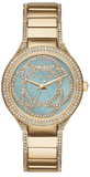 Buy Shop Michael Kors Kerry Mother of Pearl Dial Gold Steel Strap Watch for Women - MK3481 USA Online