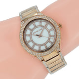 Buy Shop Michael Kors Kerry Mother of Pearl Dial Rose Gold Steel Strap Watch for Women - MK3313 USA Online