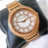 Buy Shop Michael Kors Kerry Mother of Pearl Dial Rose Gold Steel Strap Watch for Women - MK3313 USA Online