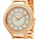 Buy Shop Michael Kors Kerry Mother of Pearl Dial Rose Gold Steel Strap Watch for Women - MK3313 USA Online